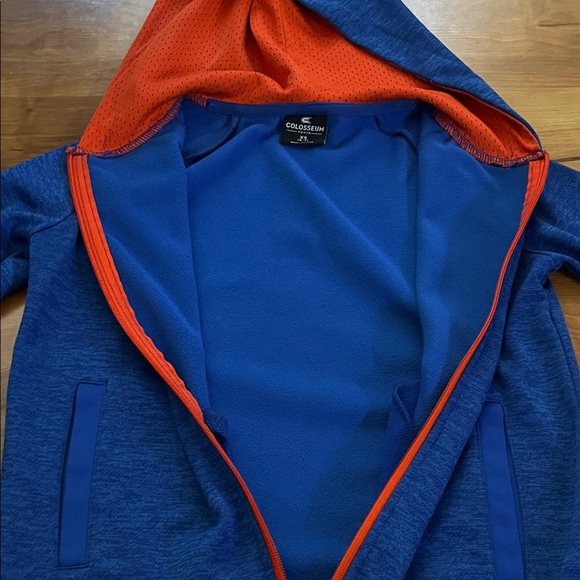 Colosseum Blue and Orange OKC Thunder Kids Hoodie - Picture 5 of 8